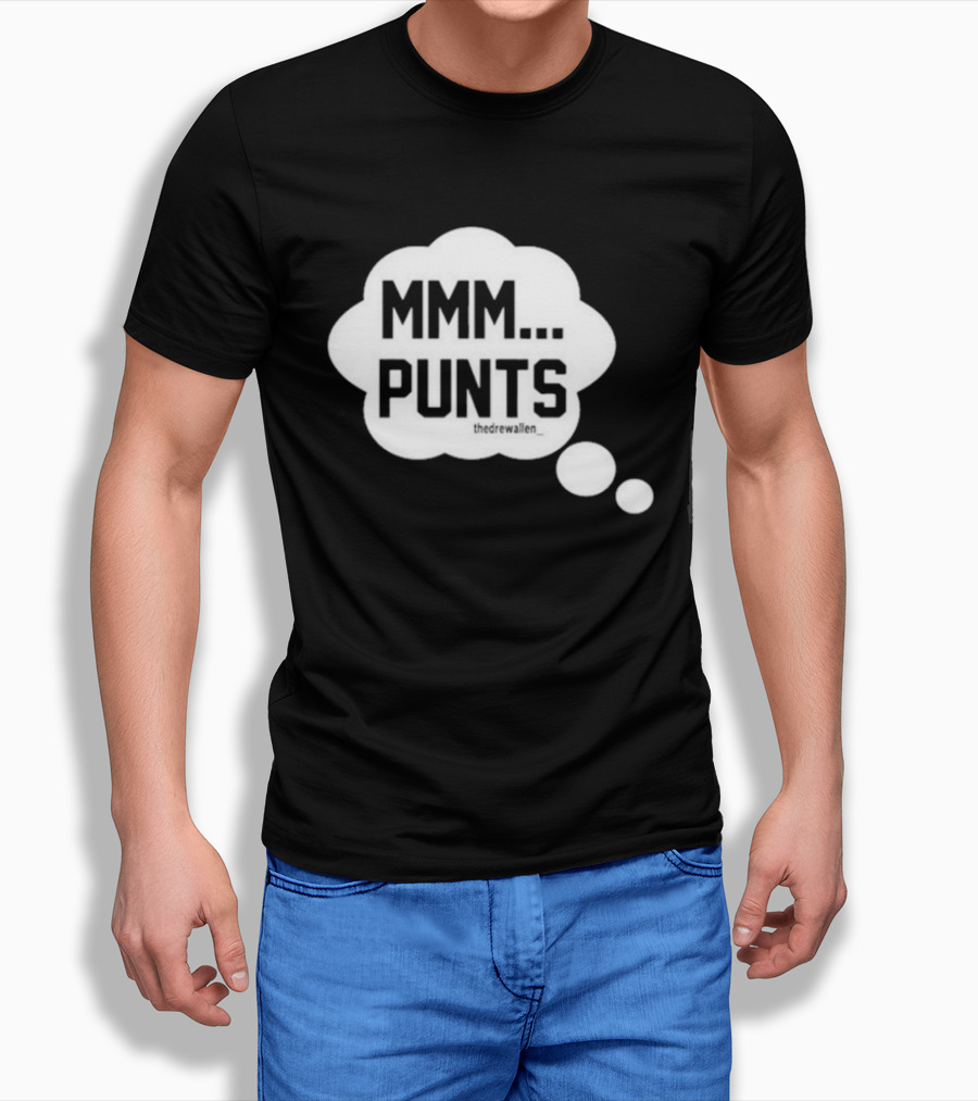 MMM Punts Drew Allen Football Humor T-Shirt