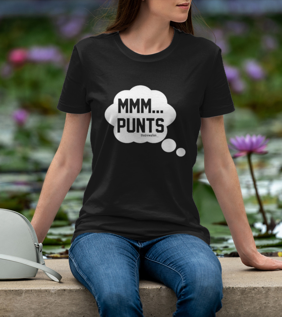 MMM Punts Drew Allen Football Humor T-Shirt