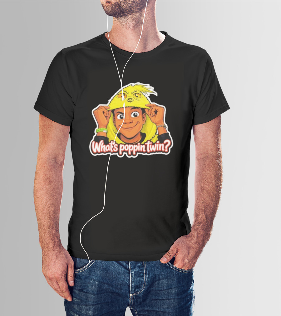 Nick Darnell What's Poppin Twin Grinch T-Shirt