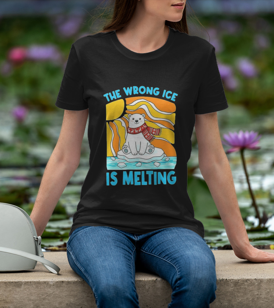 The Wrong Ice Is Melting Polar Bear Abolish ICE T-Shirt