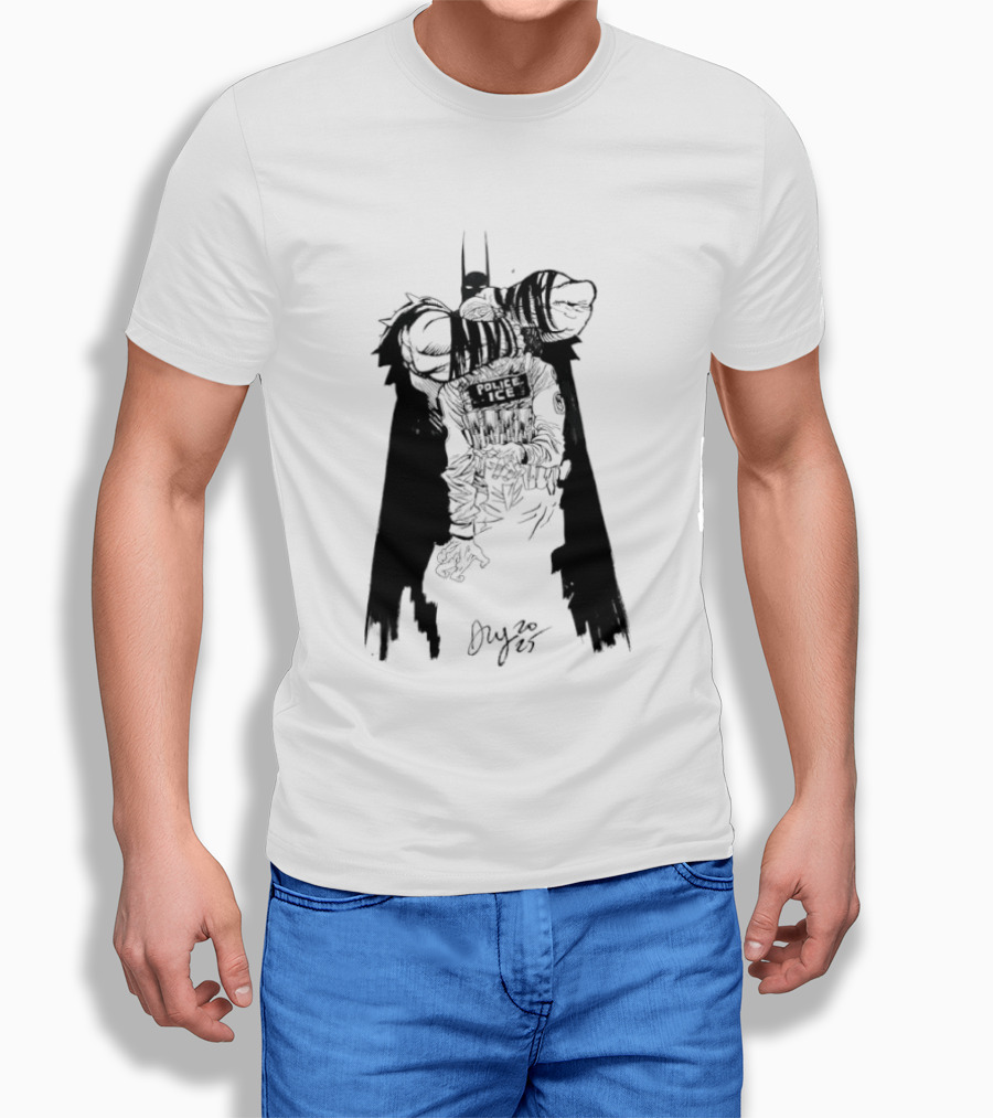 Absolute Batman Police ICE Joker Batman Sketch T-Shirt