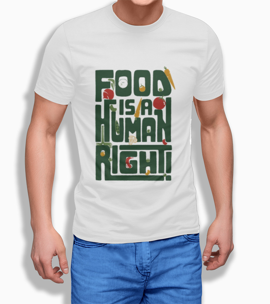 Food Is A Human Right Organic Harvesters T-Shirt