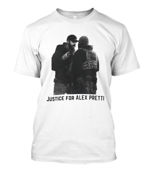 Justice For Alex Pretti Abolish ICE Support Police Tension T-Shirt