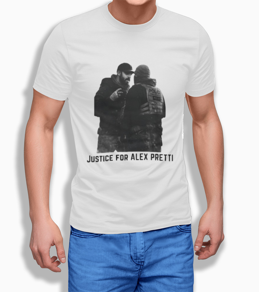 Justice For Alex Pretti Abolish ICE Support Police Tension T-Shirt