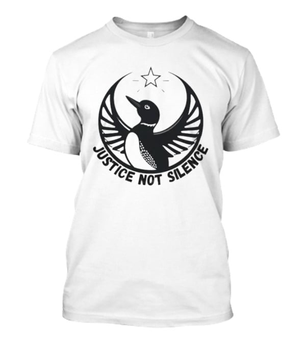 Justice Not Silence Minnesota Rebel Alliance Star Bird T-Shirt