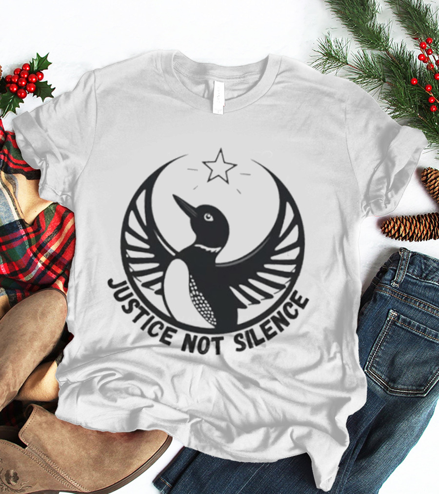 Justice Not Silence Minnesota Rebel Alliance Star Bird T-Shirt
