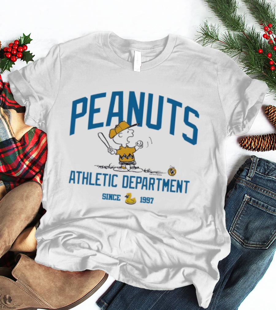 Peanuts Athletic Department Since 1997 Charlie Brown Baseball T-Shirt