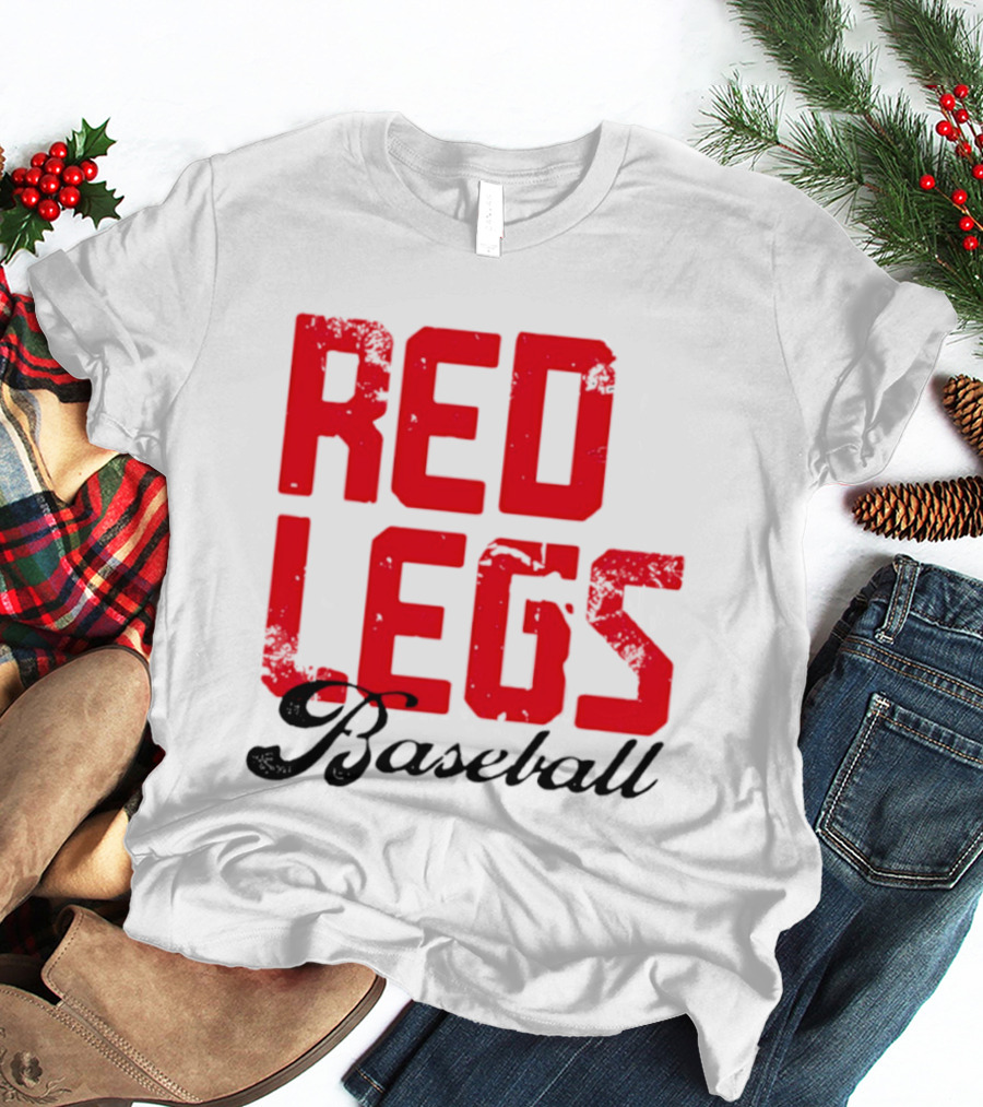 Redlegs OKI Baseball Red Stacked T-Shirt