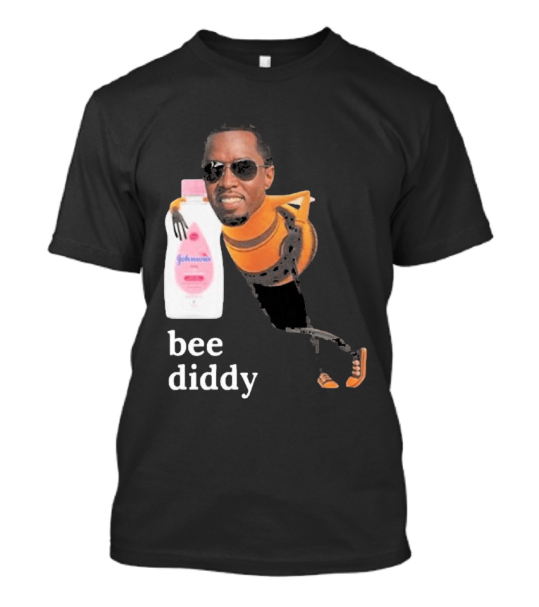 Bee Diddy Sean Combs Baby Oil Johnson's T-Shirt