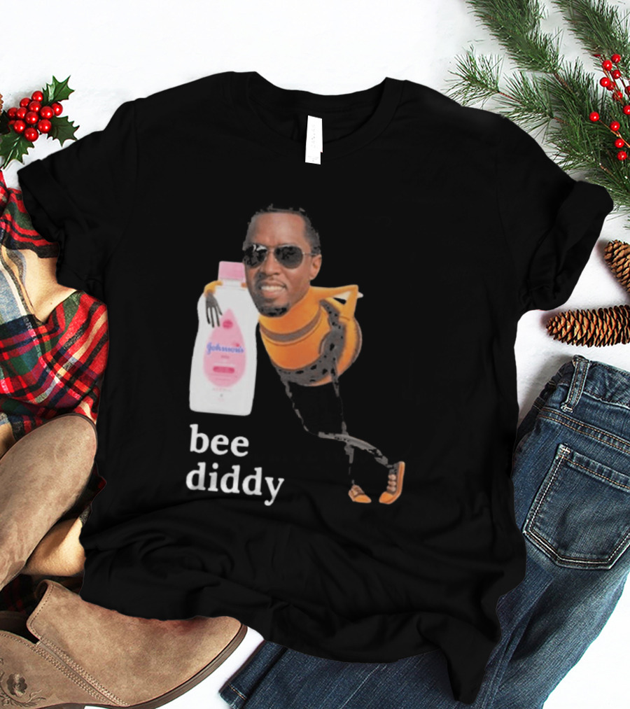 Bee Diddy Sean Combs Baby Oil Johnson's T-Shirt