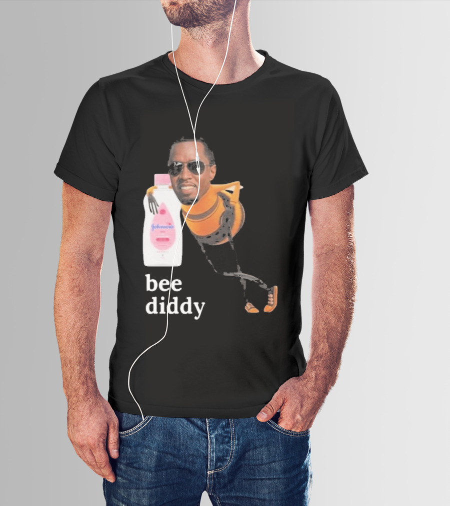 Bee Diddy Sean Combs Baby Oil Johnson's T-Shirt