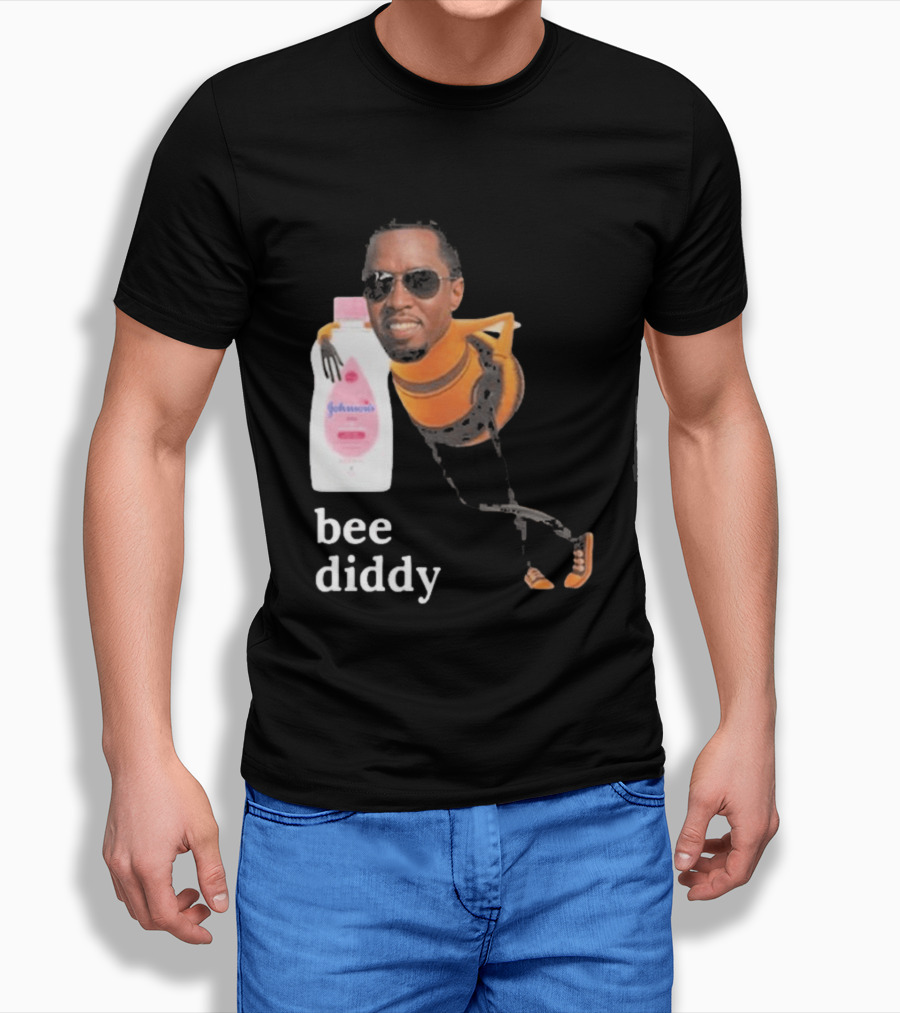 Bee Diddy Sean Combs Baby Oil Johnson's T-Shirt