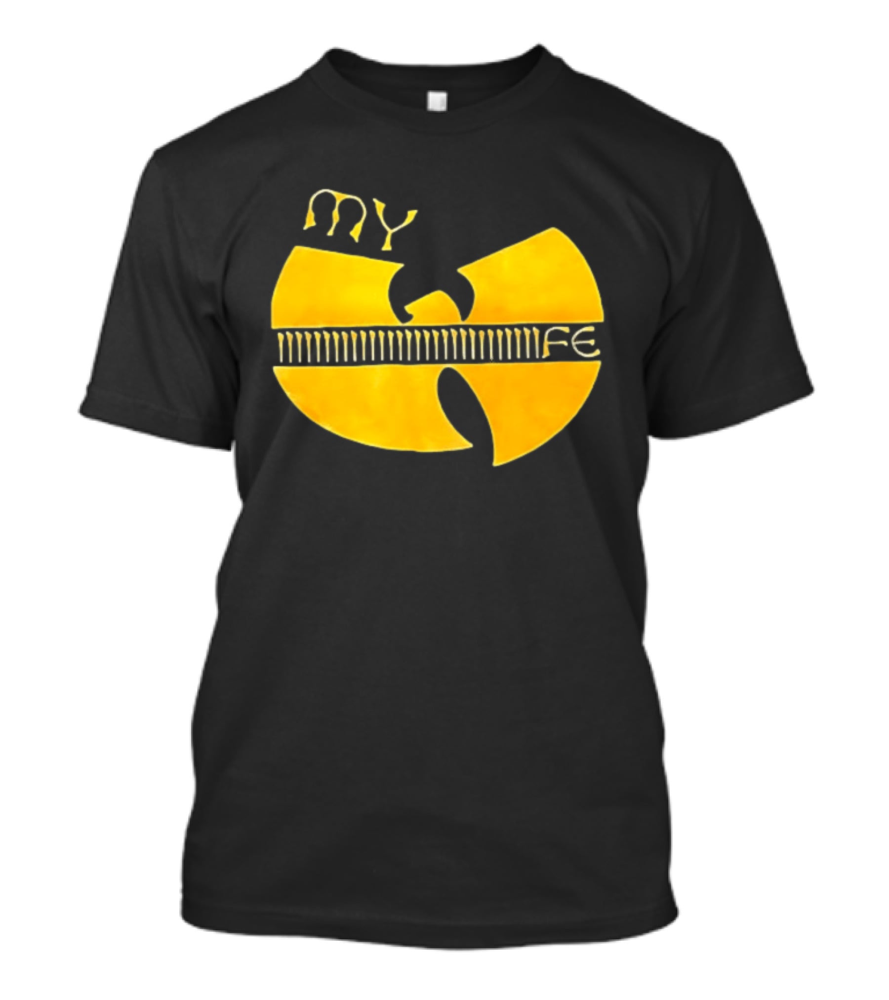 Yellow Wu Tang Clan My Life Symbolic Tribute Collaboration T-Shirt