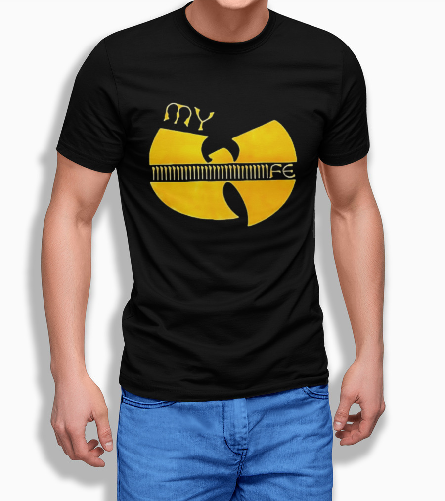Yellow Wu Tang Clan My Life Symbolic Tribute Collaboration T-Shirt