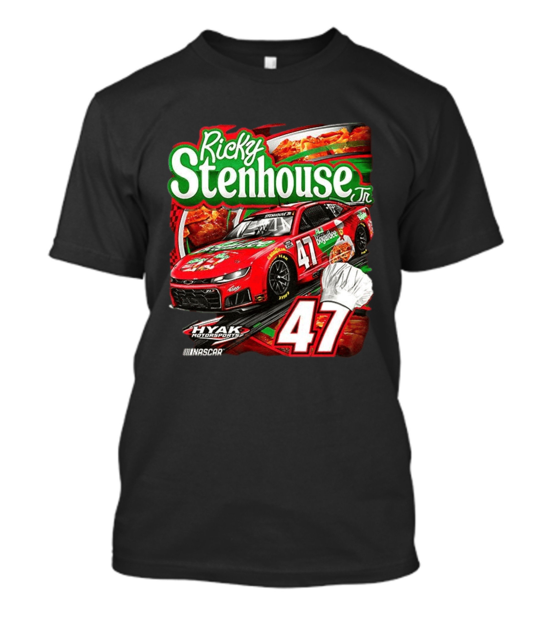 Ricky Stenhouse Jr NASCAR 47 Hyak Motorsports Racing Car T-Shirt