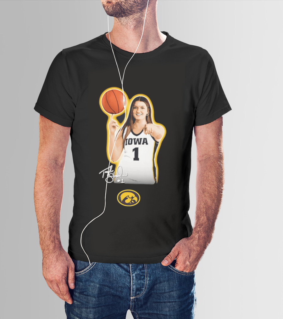 Taylor Stremlow Iowa Hawkeyes Basketball #1 T-Shirt