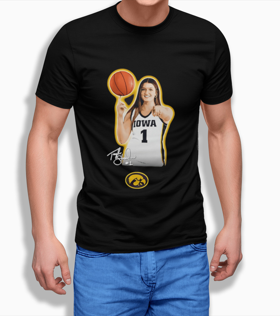 Taylor Stremlow Iowa Hawkeyes Basketball #1 T-Shirt