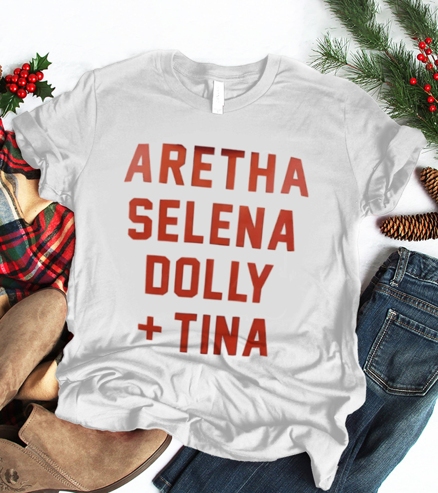 Aretha Selena Dolly Tina Iconic Music Legends T-Shirt