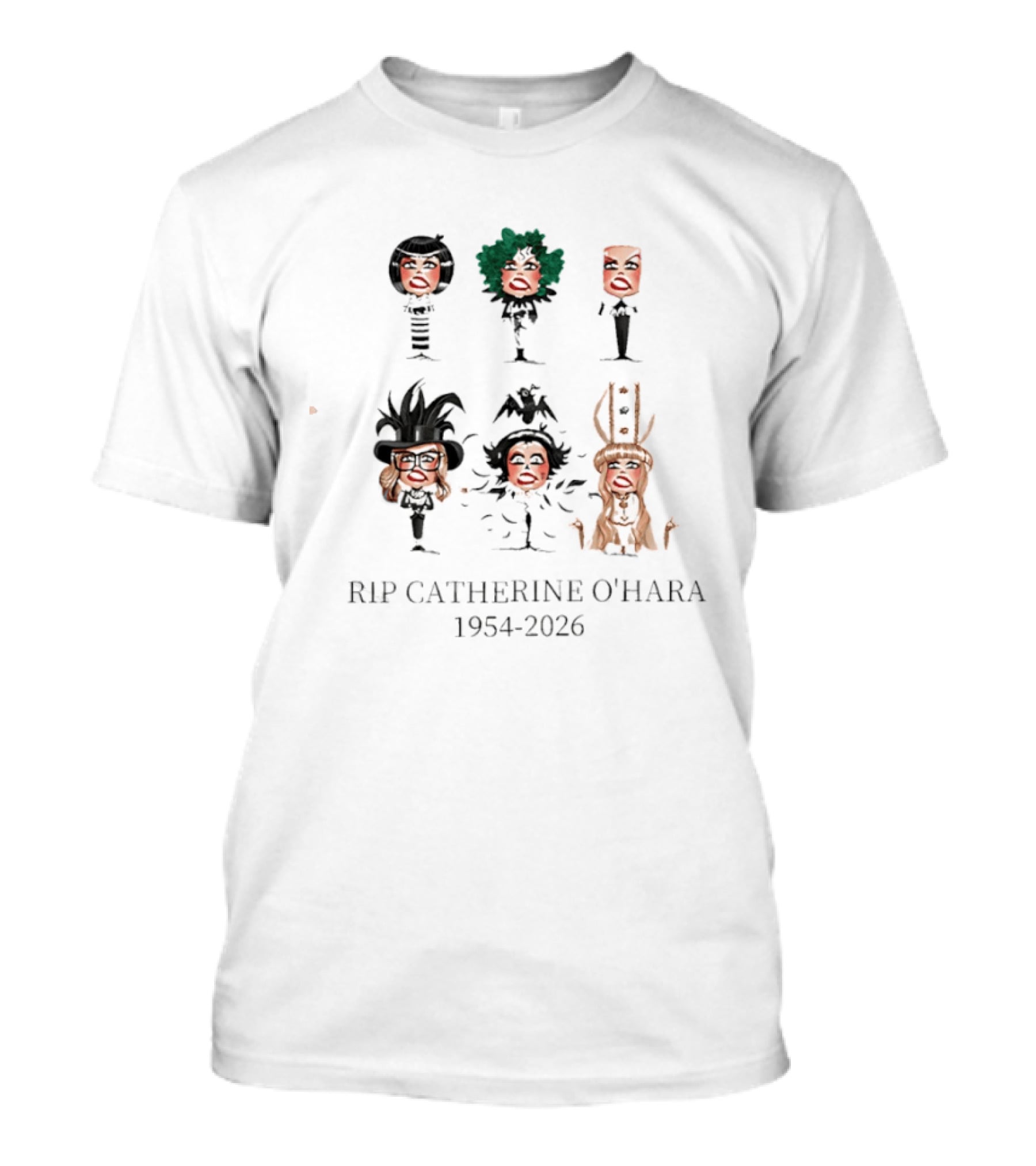 RIP Catherine O'Hara 1954 2026 Characters T-Shirt