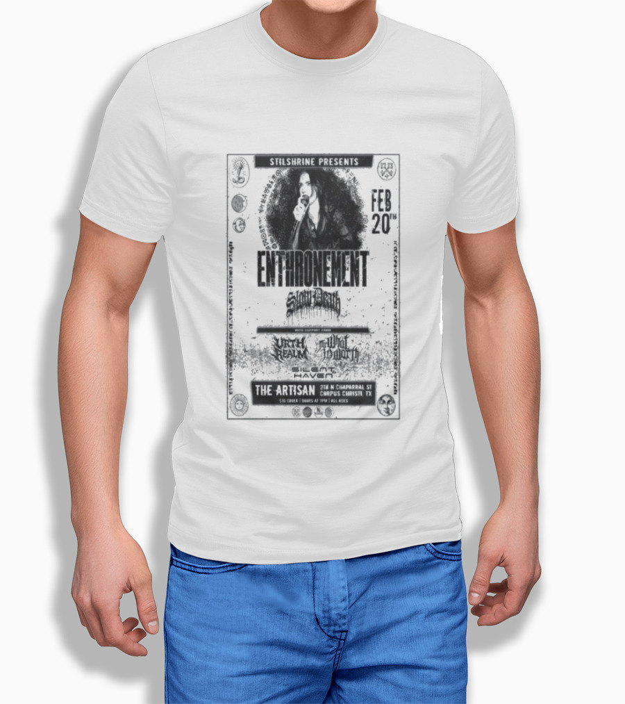 Enthronement Corpus Christi TX February 20 2026 Artisan Distilleries Event T-Shirt