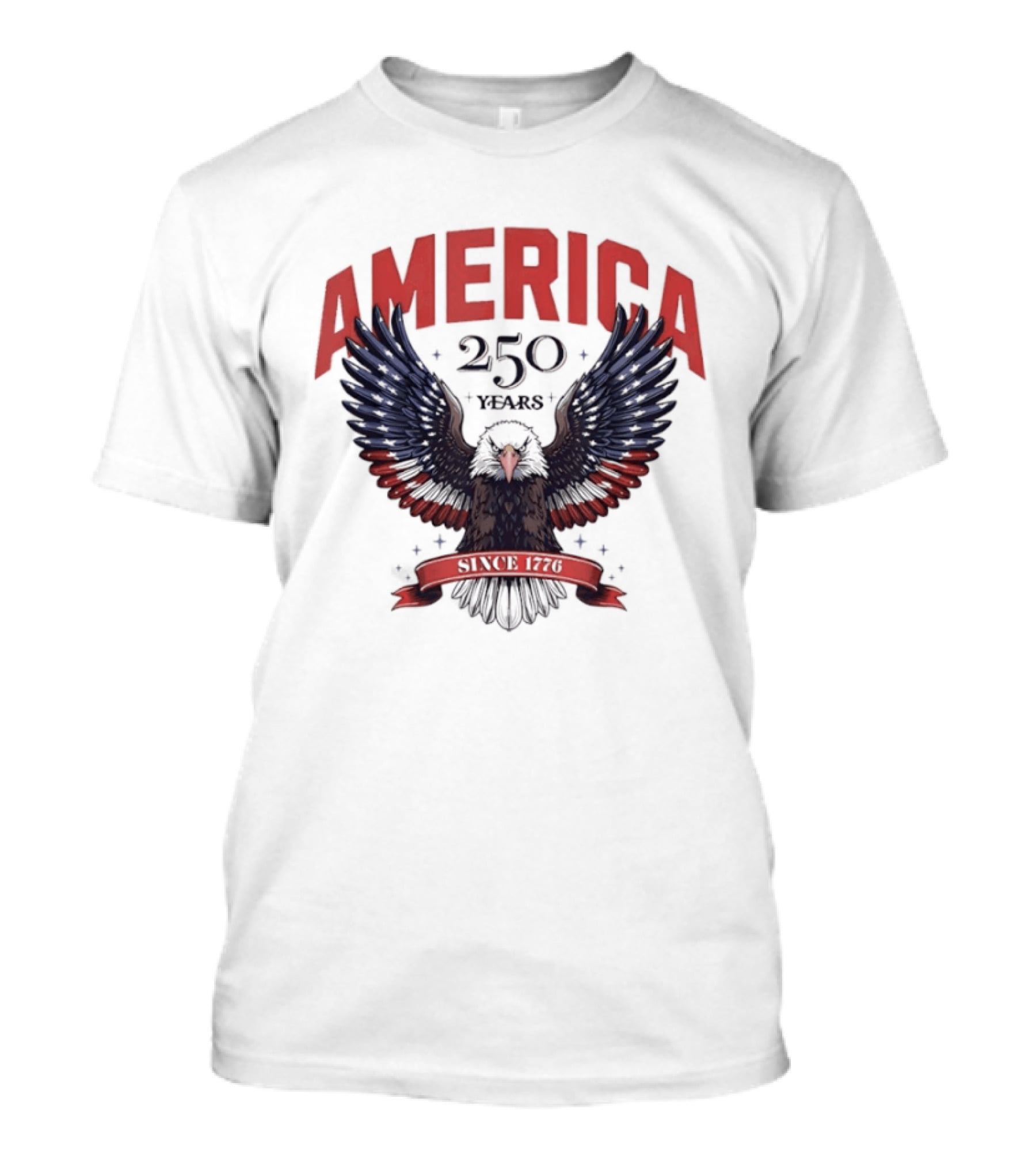 AMERICA 250 Years Since 1776 Eagle T-Shirt