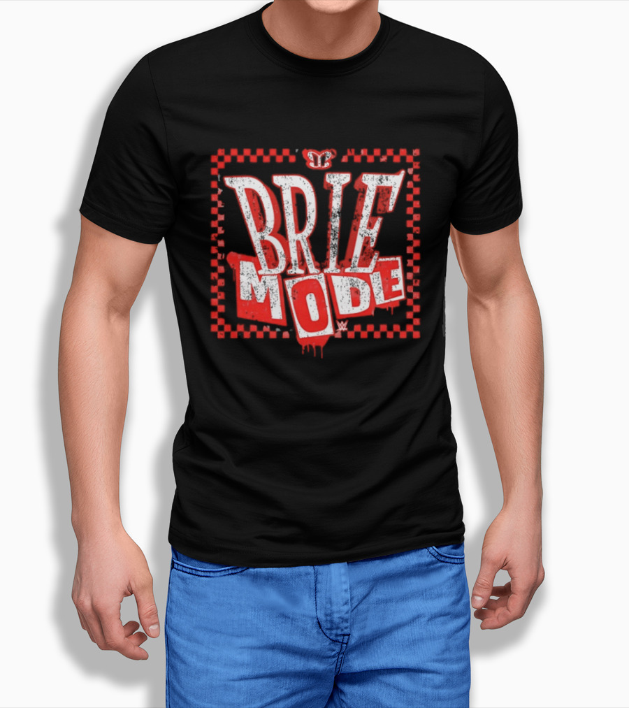 Brie Bella Mode WWE Text And Crown T-Shirt