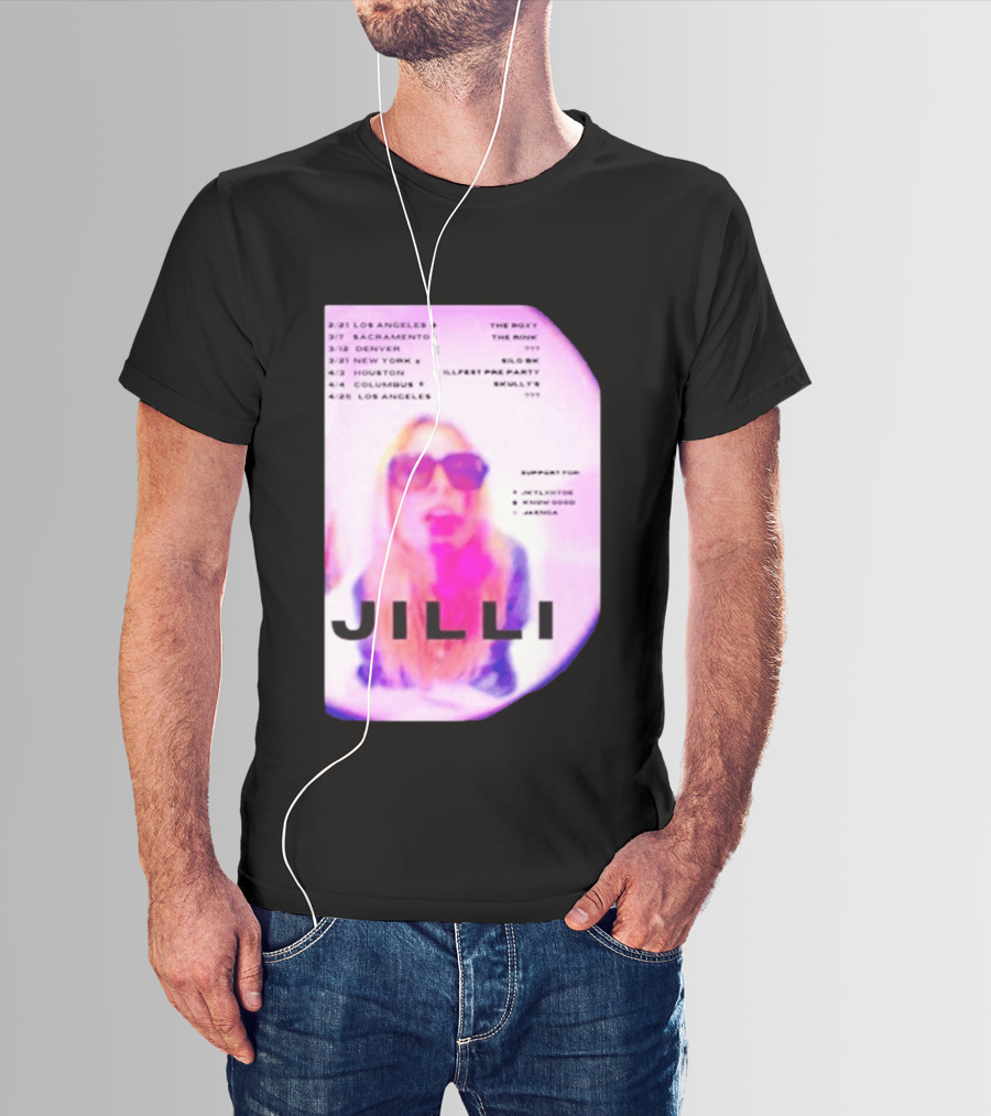 Jilli Winter Tour 2026 Dates Los Angeles Sacramento Denver New York Houston Columbus The Roxy The Mint Slo Brew Skully's Illfest T-Shirt