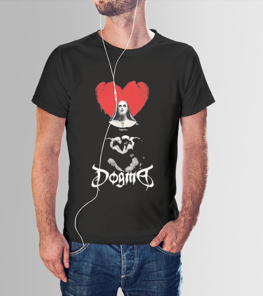 Dogma Nun Heart Valentine's Day T-Shirt