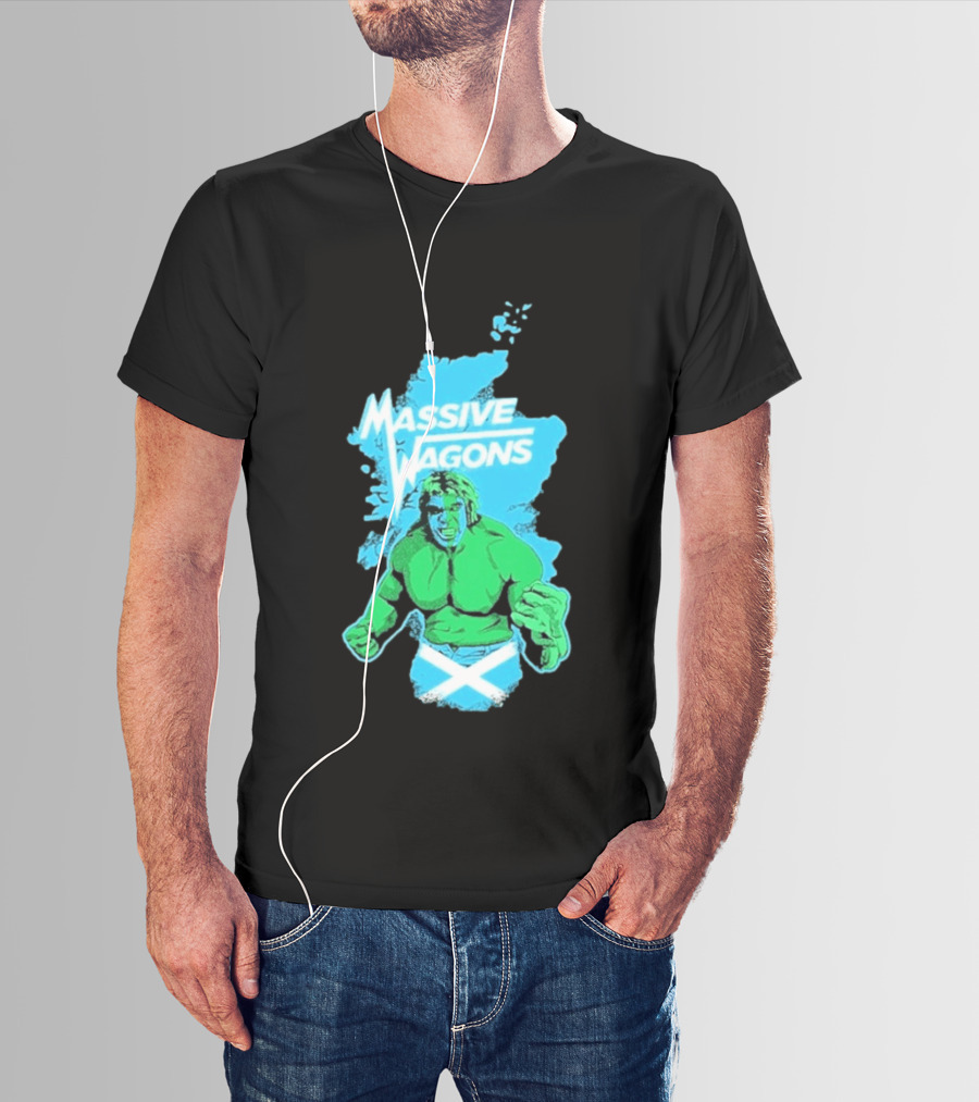 Massive Wagons Hulk Scotland With Map T-Shirt