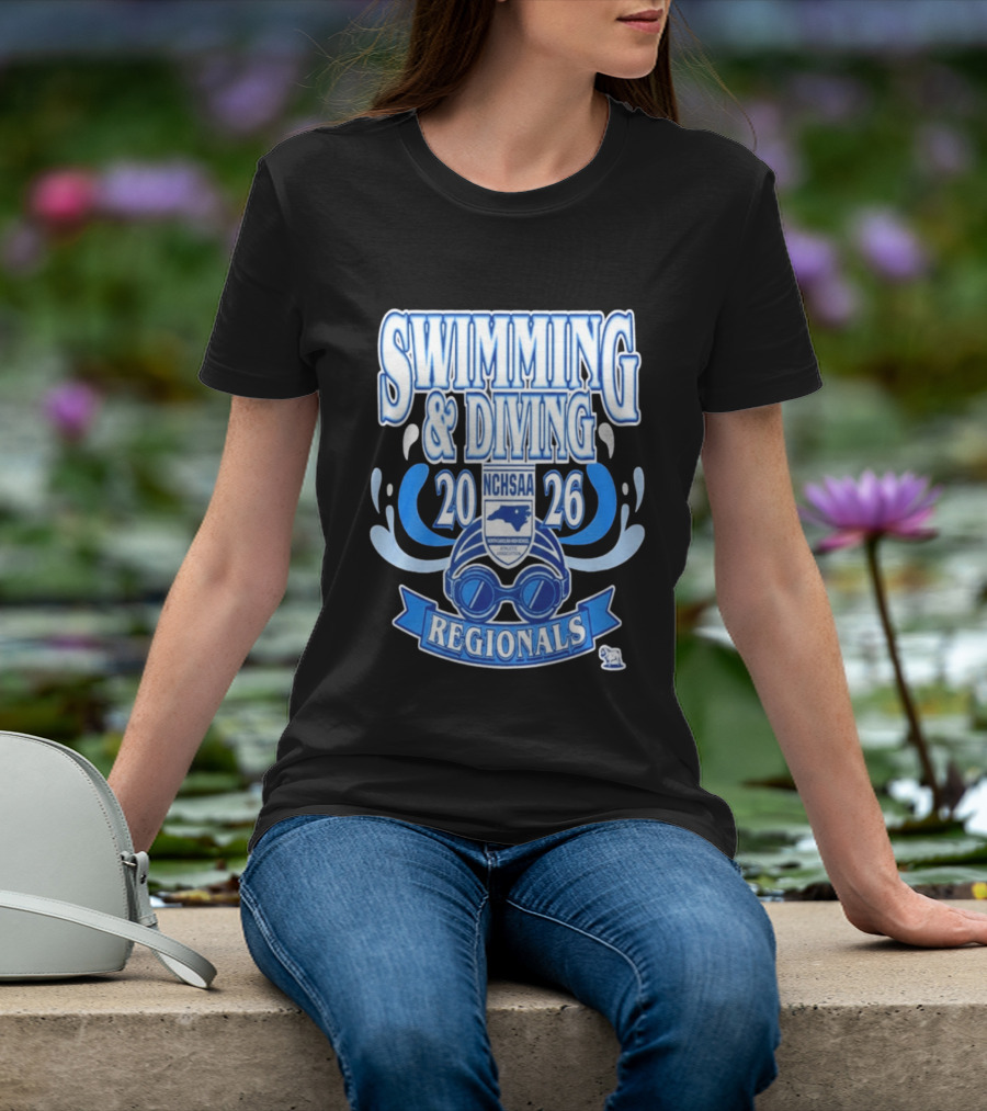 NCHSAA Swimming & Diving Regionals 2026 Competition Event T-Shirt