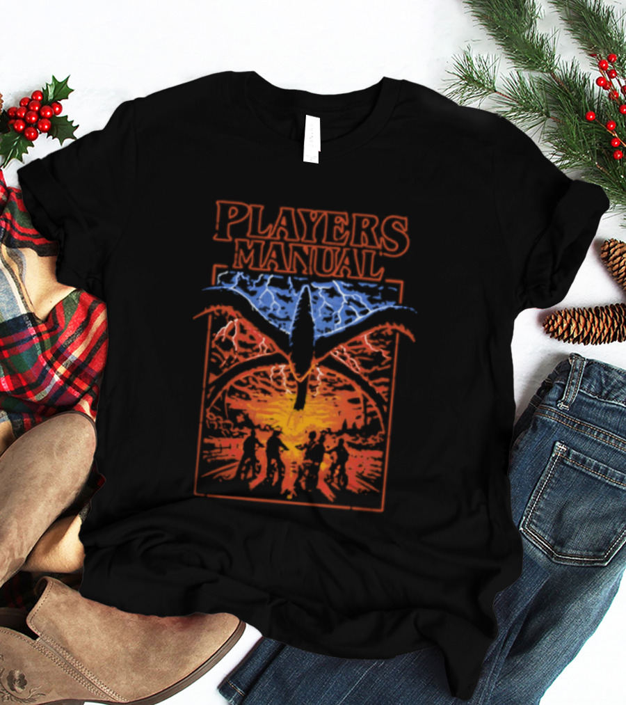 Players Manual Stranger Things Demogorgon Lightning T-Shirt