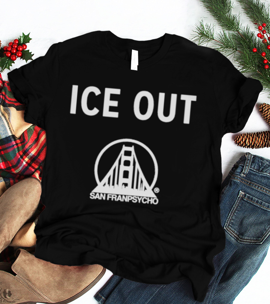 San Franpsycho Ice Out Golden Gate Bridge T-Shirt