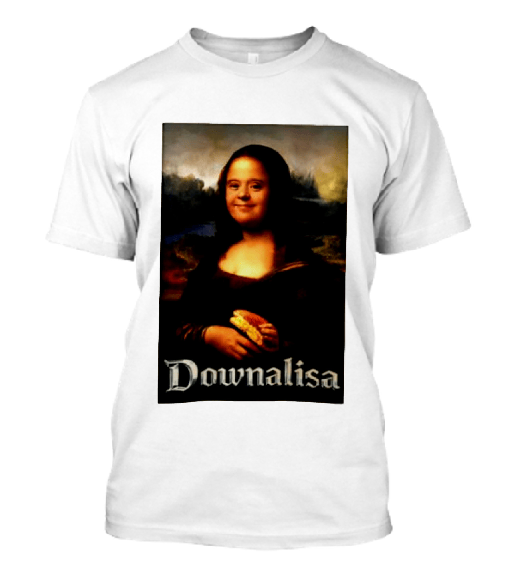 Downalisa Mona Lisa Parody Featuring T-Shirt