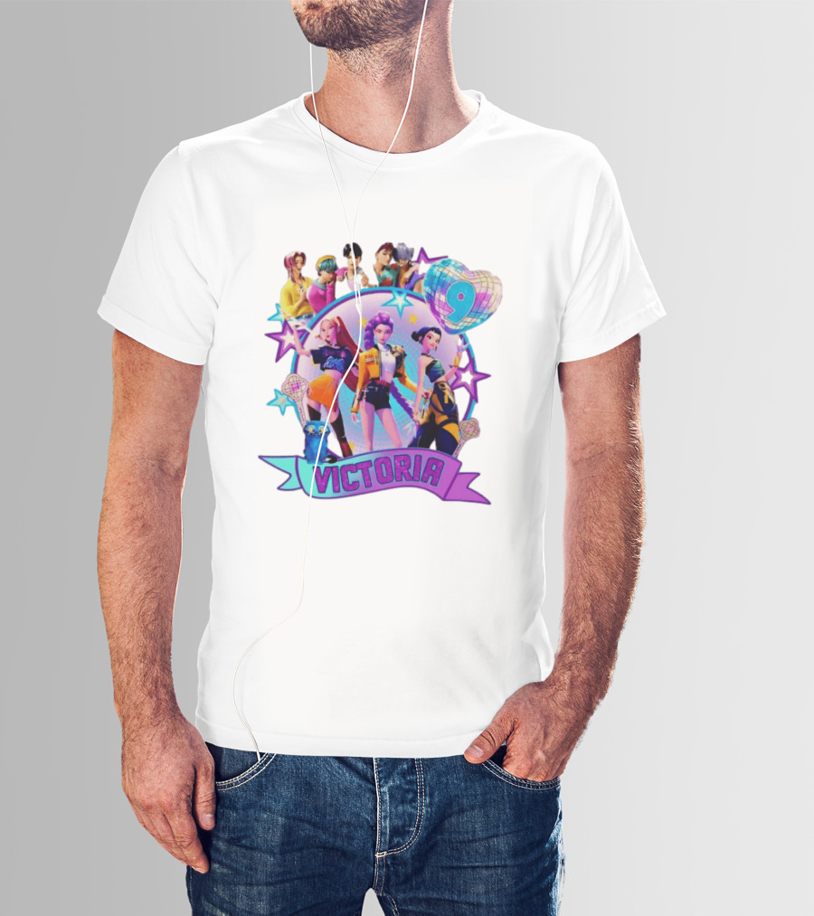 Victoria Huntrix Kpop Birthday Celebration Star Characters T-Shirt