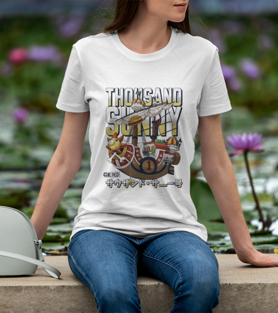 One Piece Thousand Sunny Pirate Ship T-Shirt