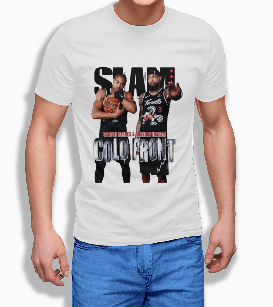 SLAM Scottie Barnes Brandon Ingram Cold Front Toronto T-Shirt