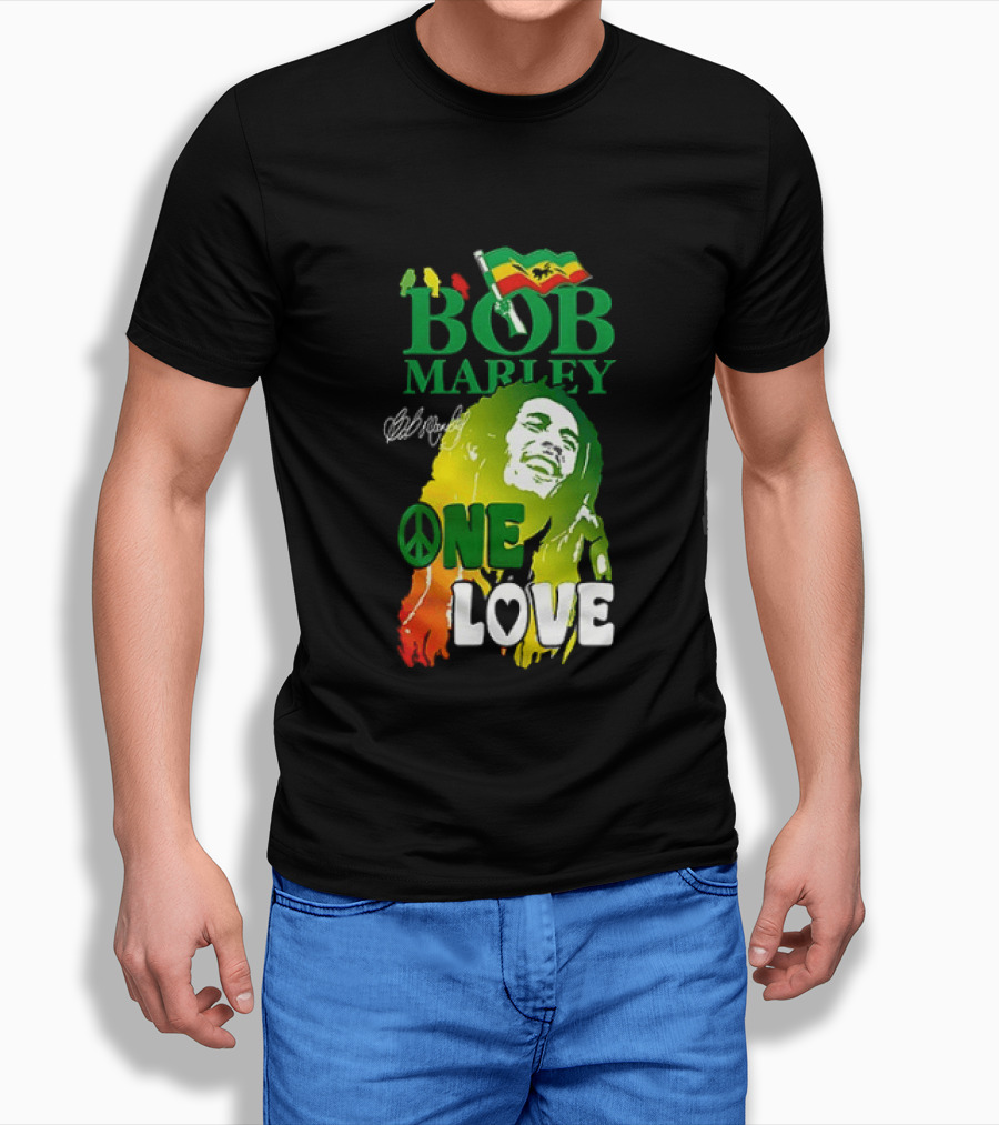Kansas City Chiefs Bob Marley One Love Peace T-Shirt