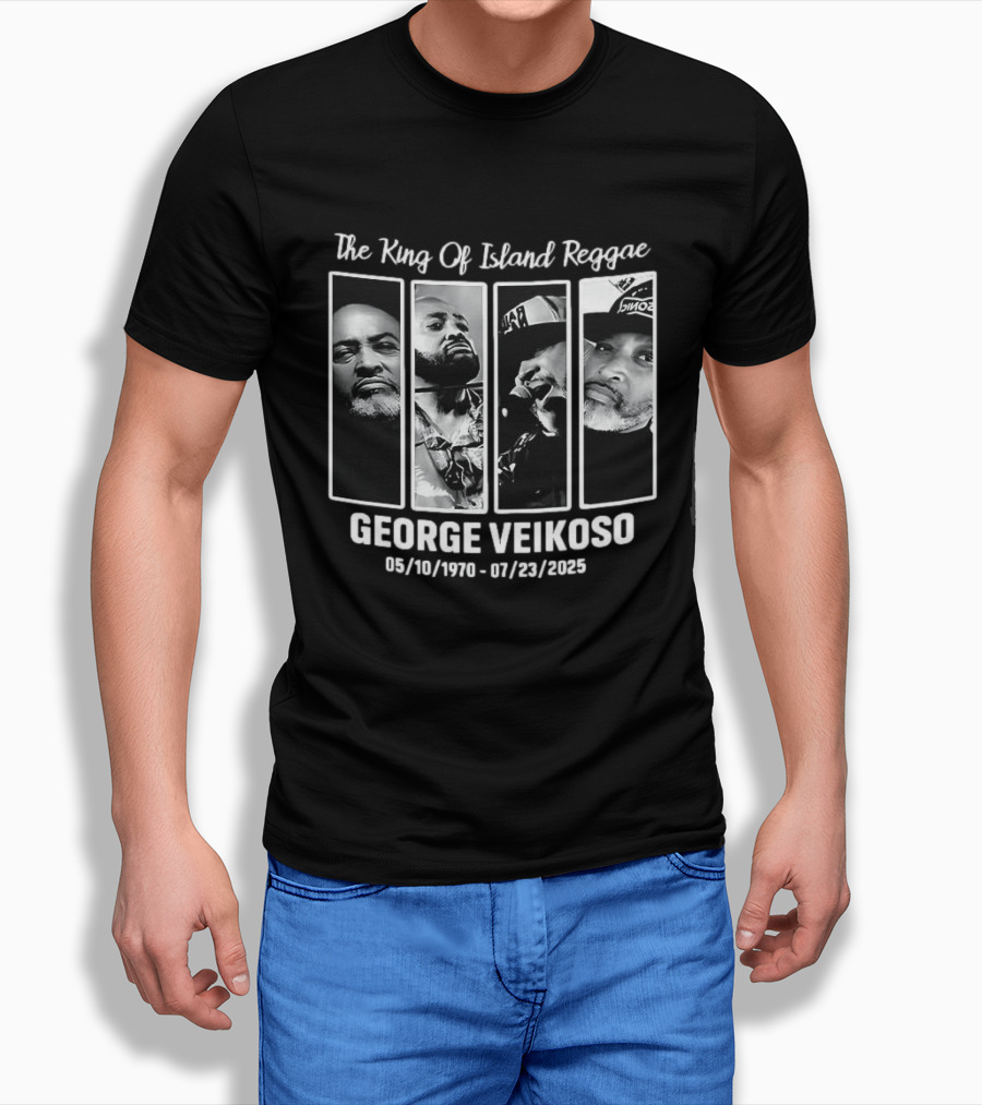 The King Of Island Reggae George Veikoso 1970 2025 T-Shirt