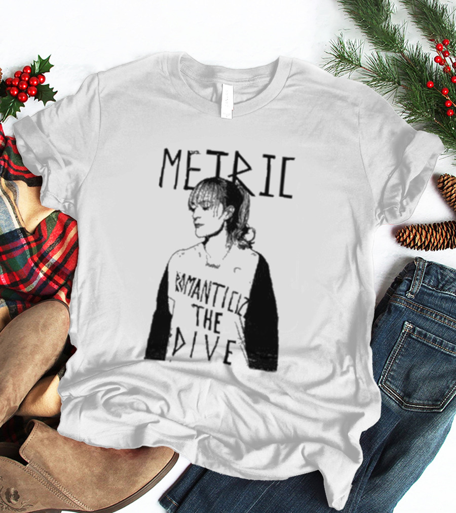 Metric Romanticize The Dive Bold Black And White T-Shirt
