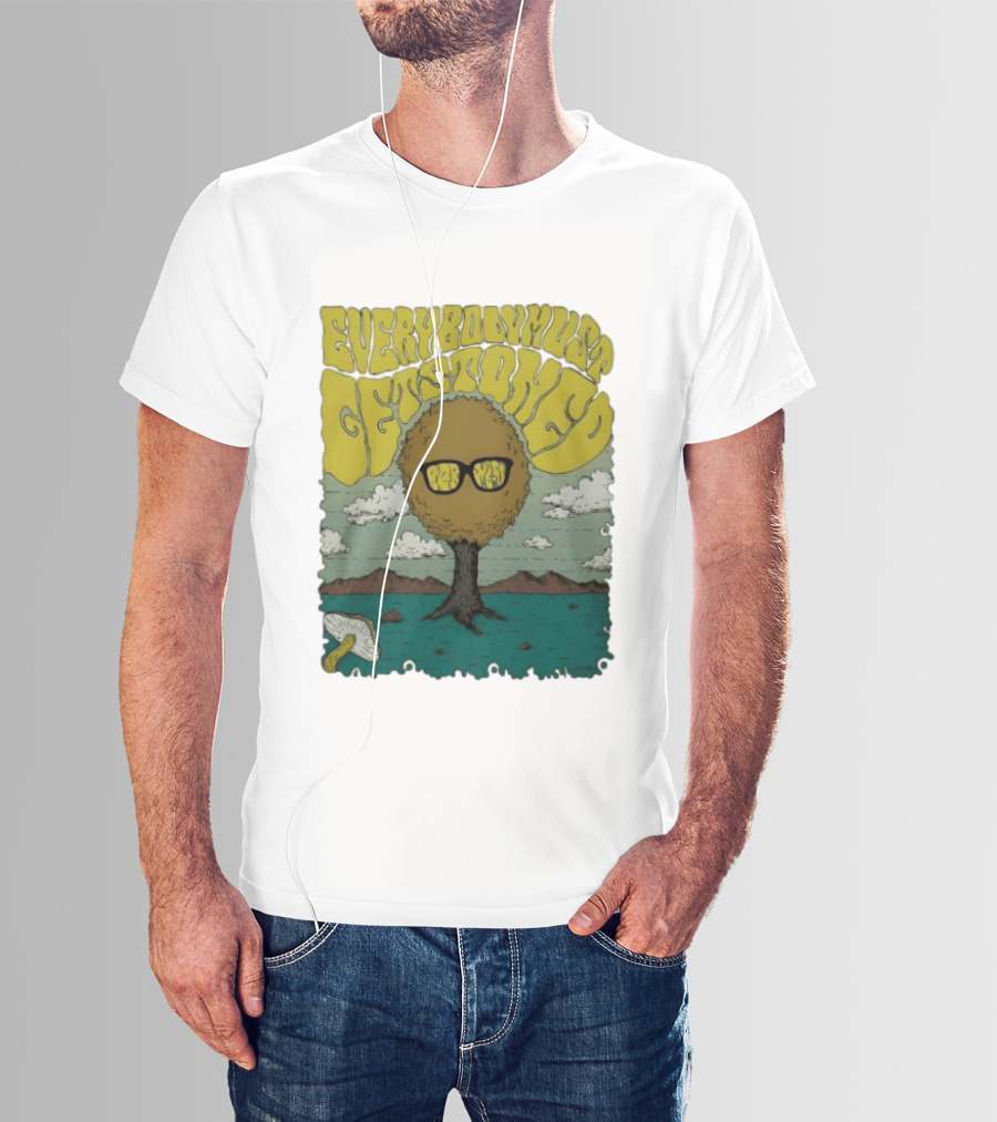 Everybody Must Get Stoned Bob Dylan Psychedelic Mushroom T-Shirt