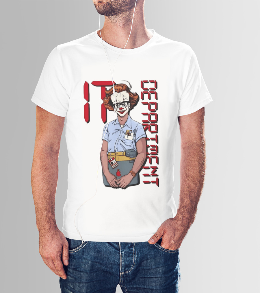 Pennywise IT Department Nerd Humor T-Shirt