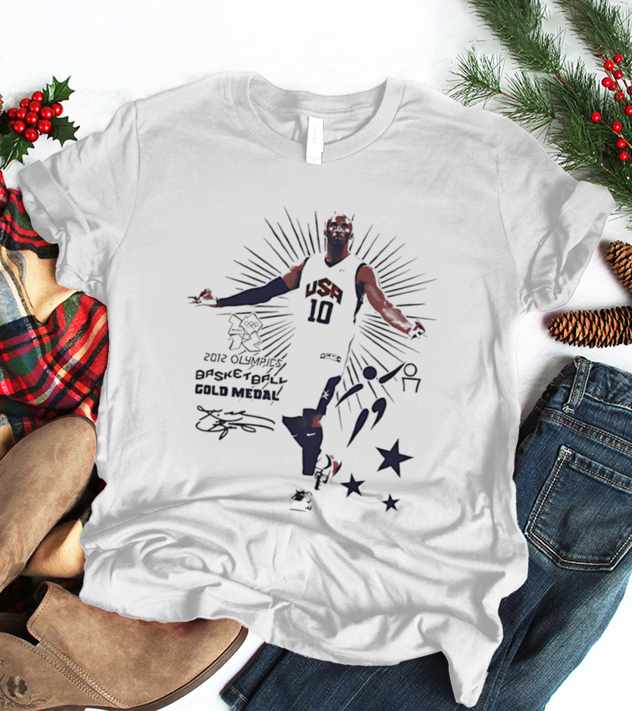 Kobe Bryant USA Basketball 2012 Gold Medal Olympics T-Shirt