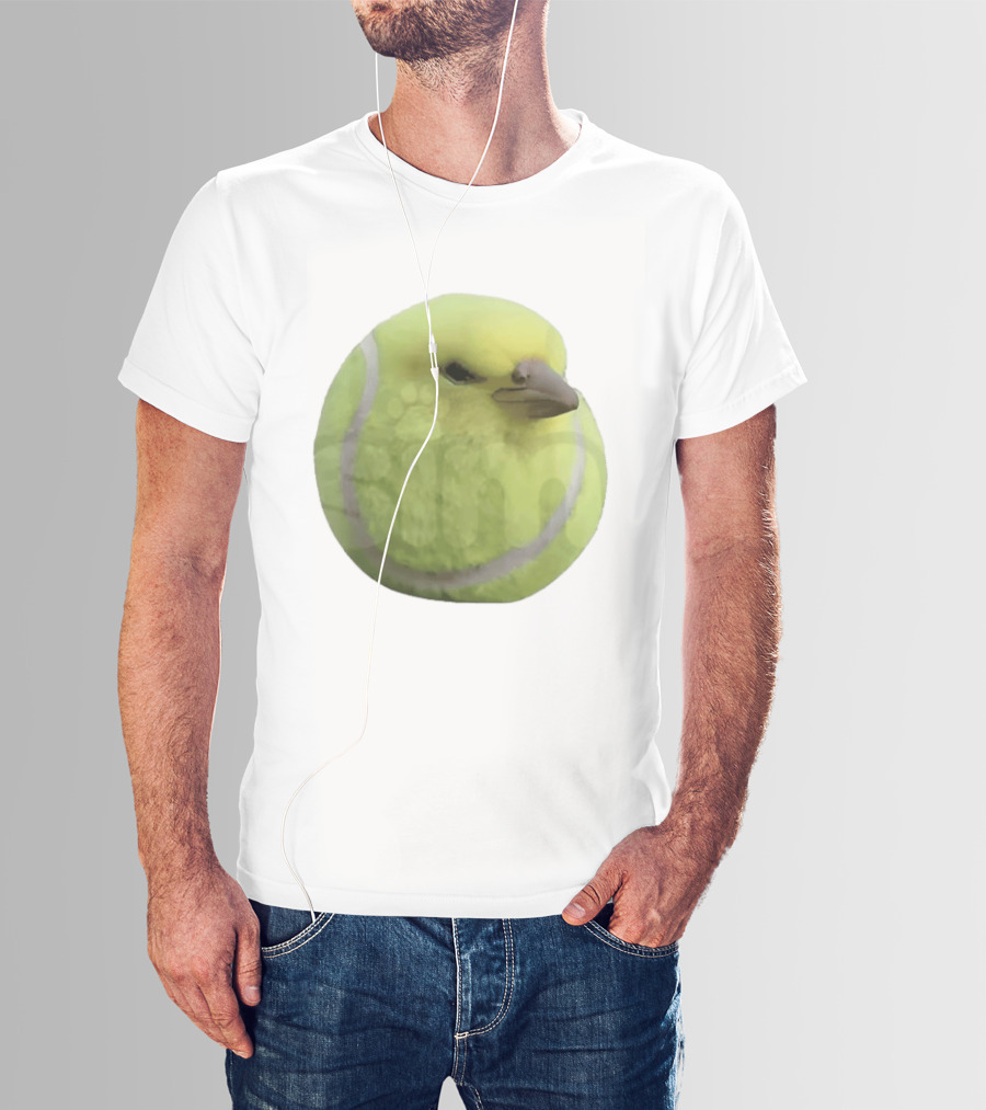 Silly Tennis Ball Bird Meme T-Shirt