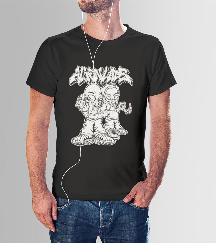 Alienlabs Cosmic Cigarettes Streetwear Style Alien Characters T-Shirt