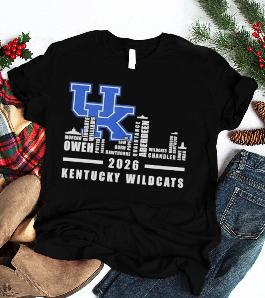 Kentucky Wildcats UK Logo 2026 Skyline Owen Players T-Shirt