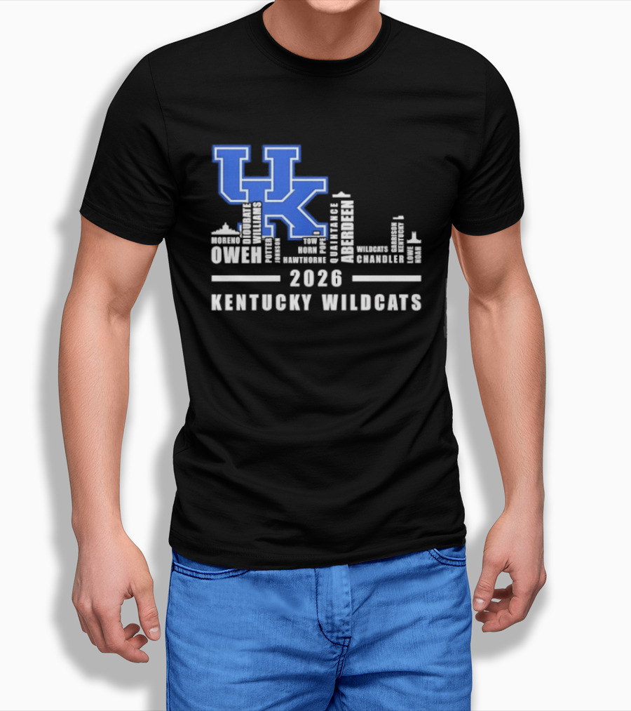 Kentucky Wildcats UK Logo 2026 Skyline Owen Players T-Shirt