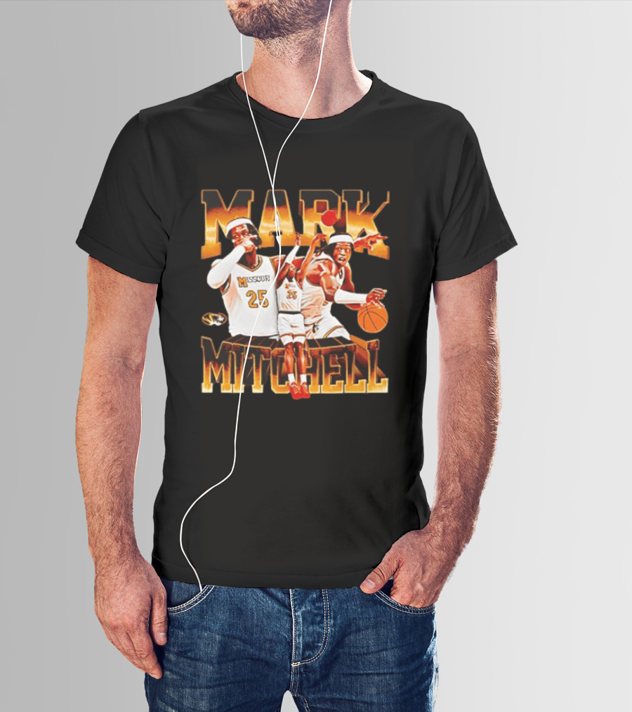 Mark Mitchell Missouri Basketball 25 Mizzou Tigers T-Shirt