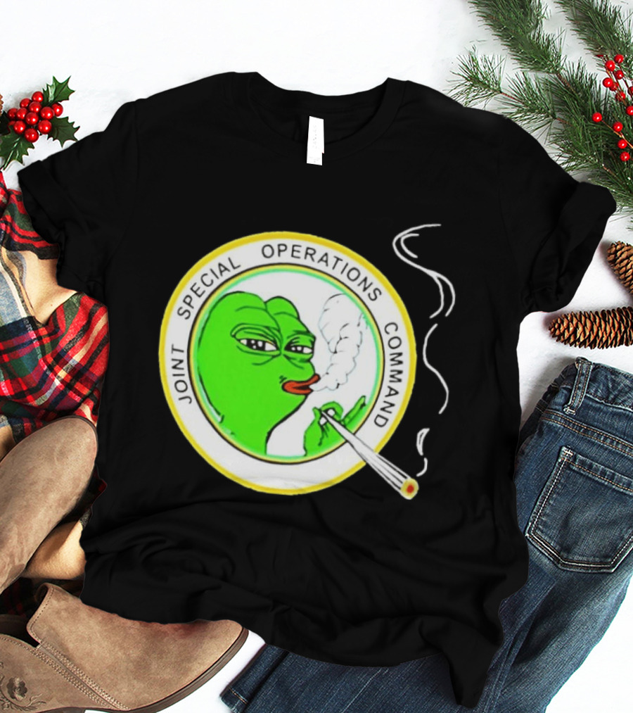 Sad Pepe Smoking Meme Joint Special Operations Command T-Shirt