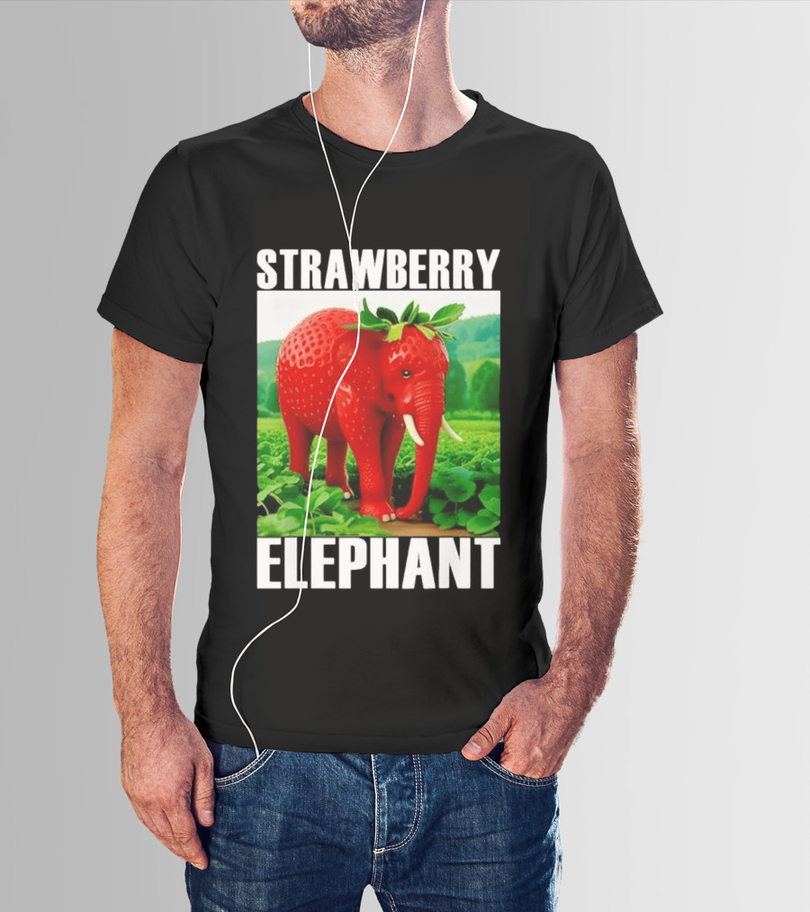 Strawberry Elephant Brainrot T-Shirt