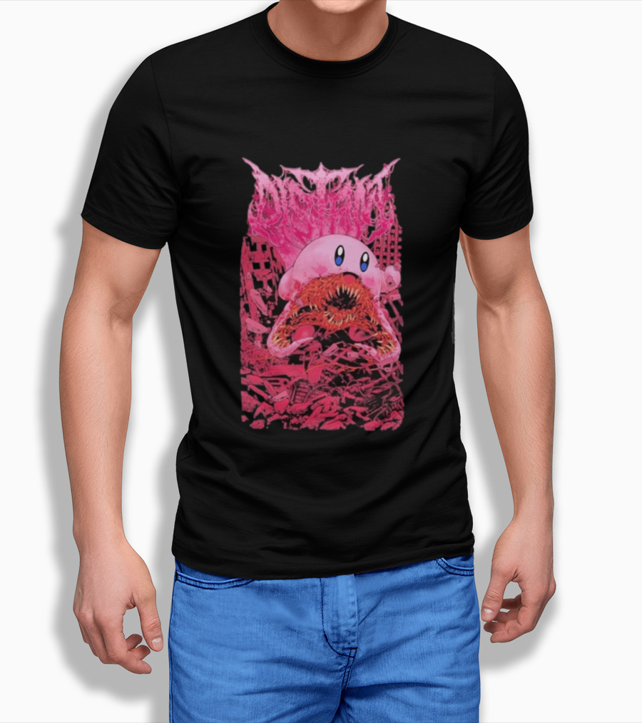 Distant Devourer Kirby Cosmic Horror Crossover Collage T-Shirt